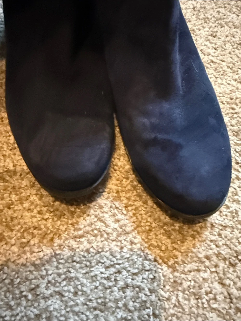 Marc Fisher Classic Women's Tall Black Suede Boots